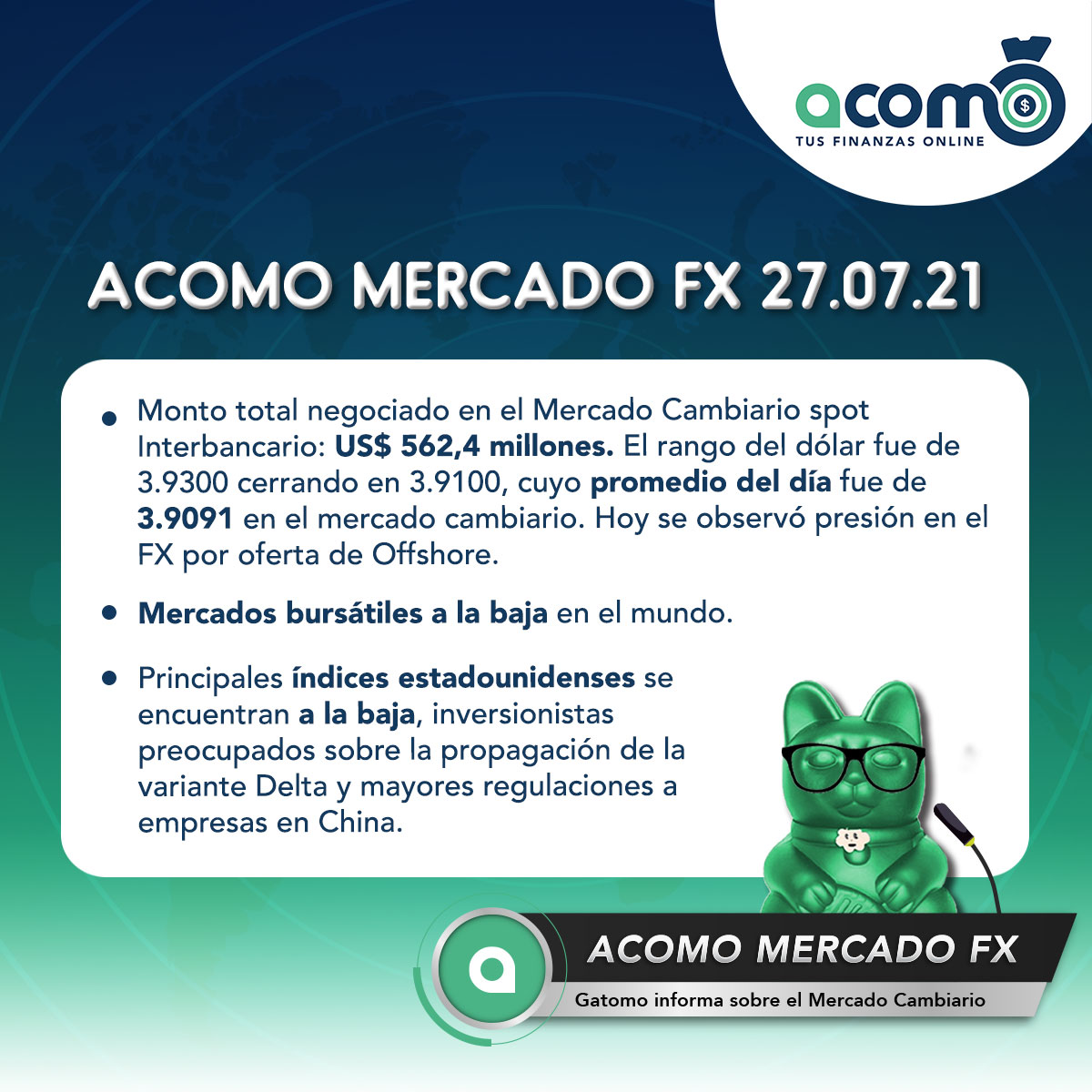 ACOMO- Mercado Forex del 27.07.21